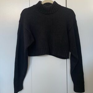Black cropped  Wilfred sweater in size small